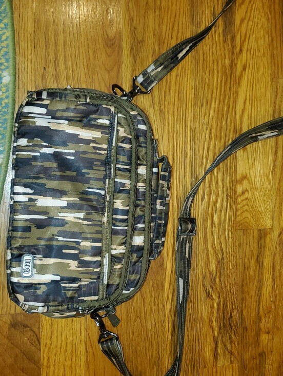 Other - LUG Scoop Crossbody Bag in Multi-Tone Olive Camo EUC